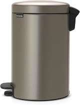 Brabantia NewIcon 12L Pedal Bin Platinum Soft-Closure Removable Inner Bucket view 3