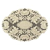 Heritage Lace Windsor 12-Inch by 16-Inch Doily, Ecru, Set of 2