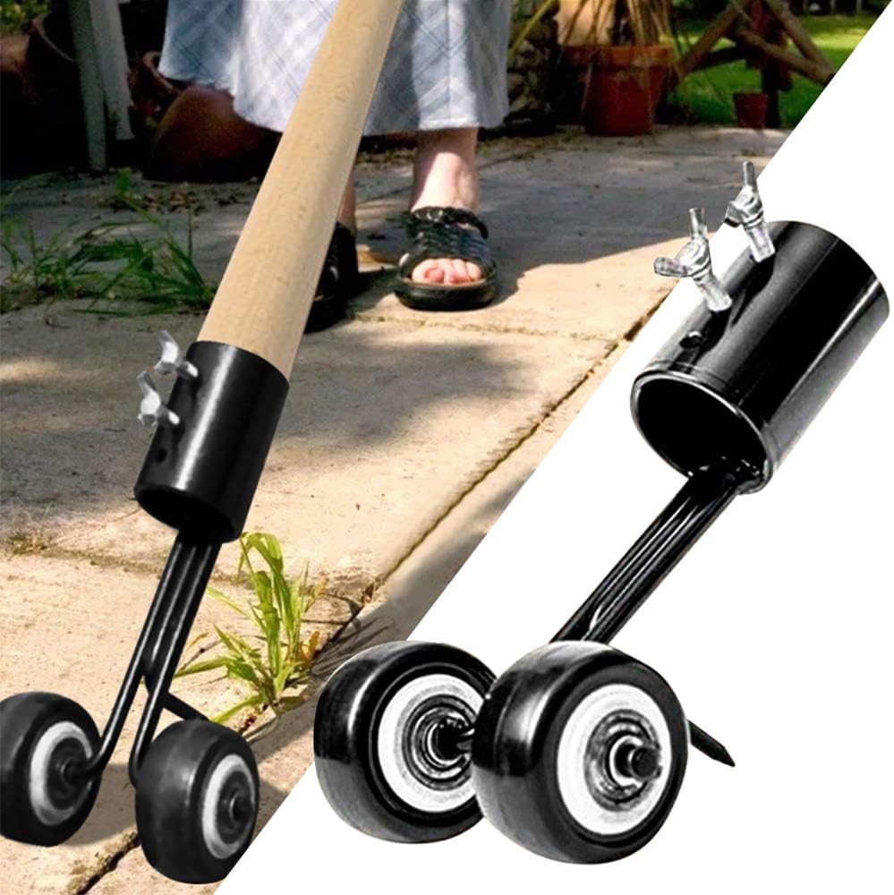 Lurowo Désherbeur de Mauvaises Herbes avec Roulettes, Outil de