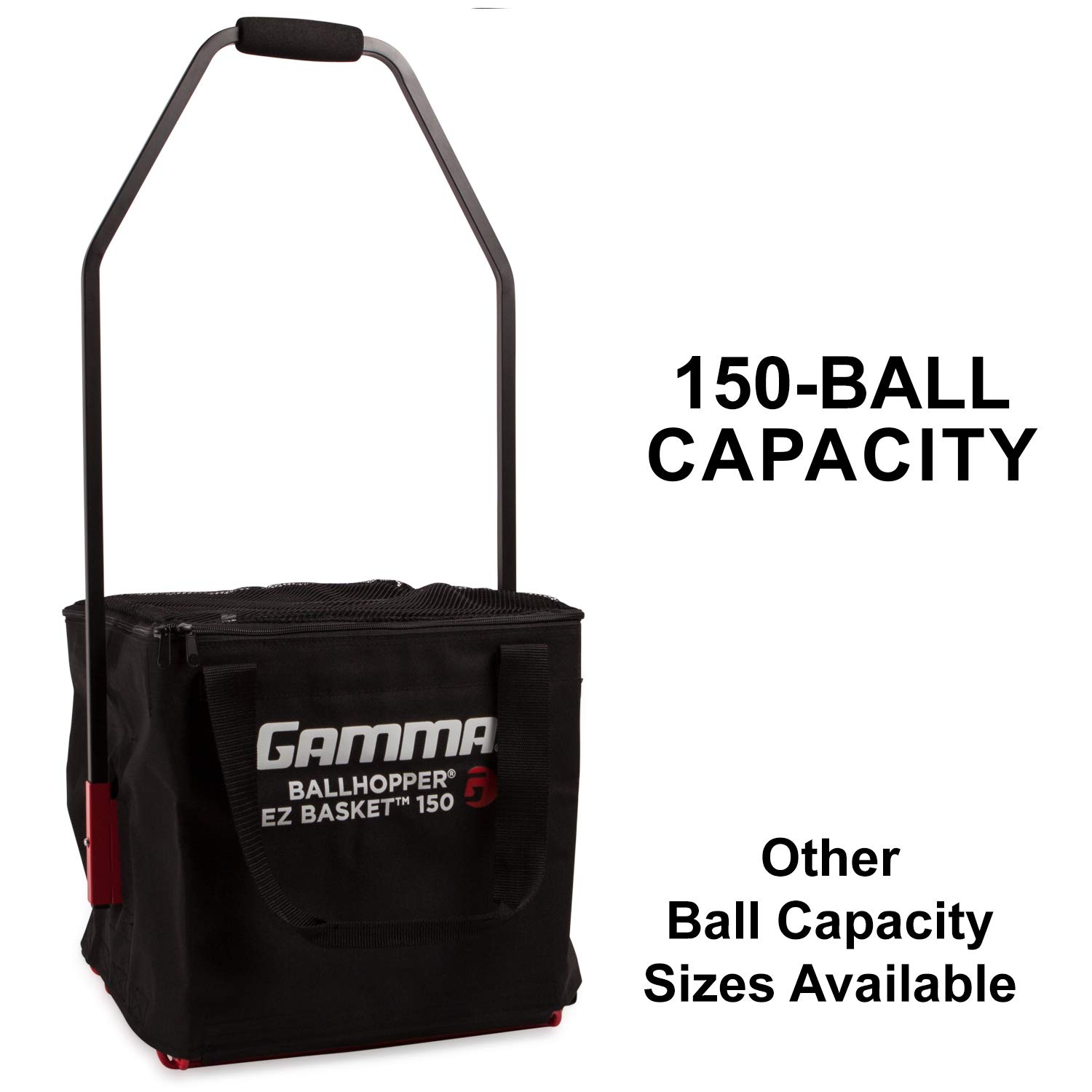 Gamma Ballhopper Premium EZ Tennis Ball Basket 150 Unique Open Bottom