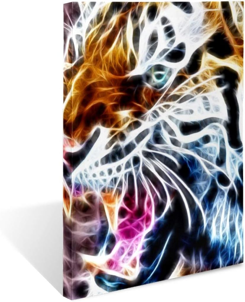 Amazon Co Jp キャンバス油絵 ポスター 絵画 虎 かっこいい キャンバス 絵 インテリア絵画 壁掛け 木枠 フック付き アートポスター 飾り絵 玄関 レストラン 寝室 壁画アート 現代アートフレーム 祝い ギフト ホーム キッチン