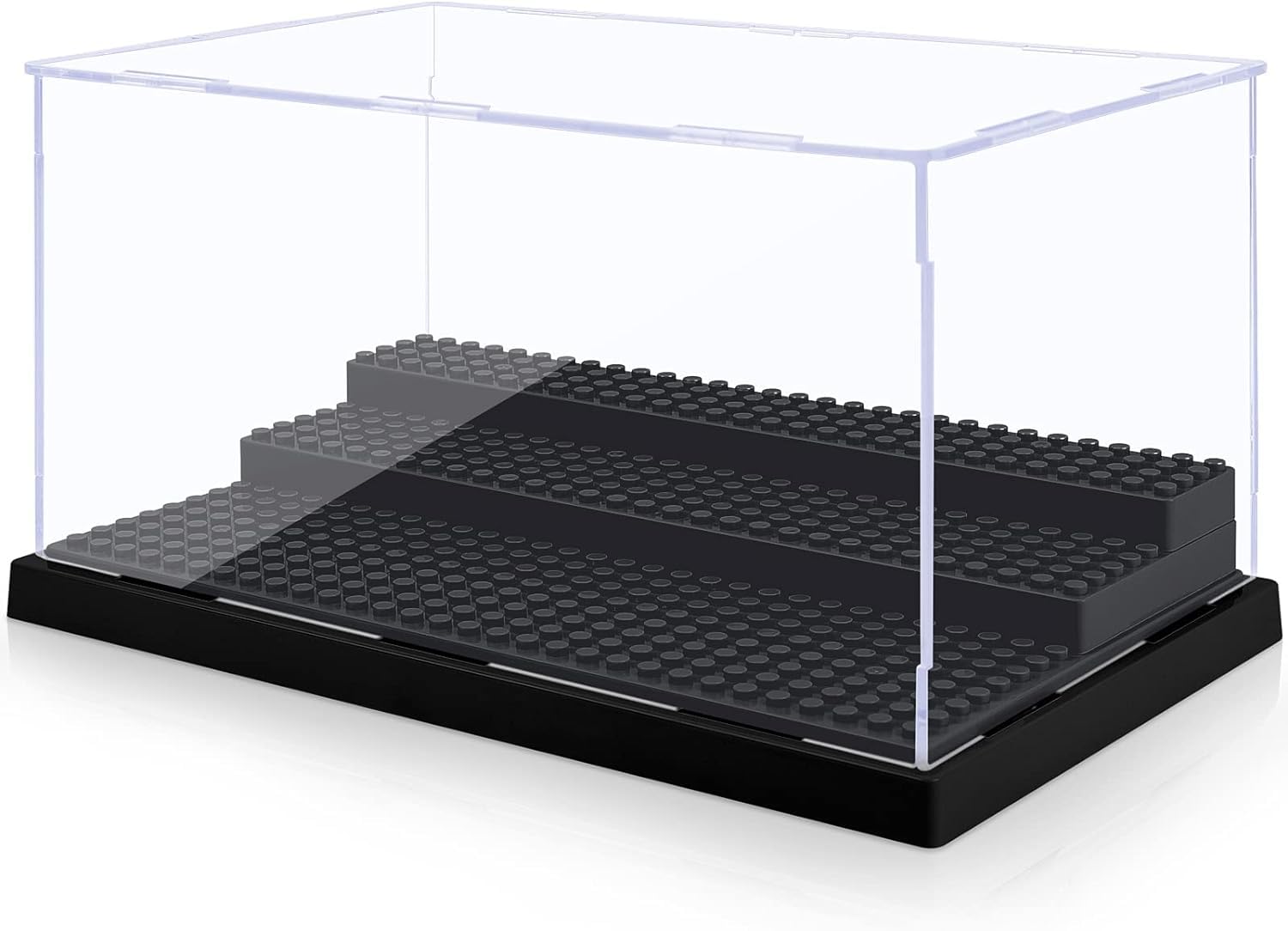 Acrylic Display Case for Mini Figures, Action Figures, Collectibles - 3-Layer Dustproof Case