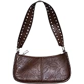GETERUUV Shoulder Bags for Women Y2k Purse and Handbags Retro Studded Crossbody Bag Small Shoulder Purse Leather Hobo Handbag