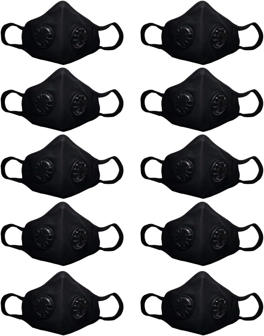 NHForest Flu Virus Protection Mask - Anti Air Pollution Smoke Mask - N95 Particulate Respirator - Washable and Reusable Face Protection - Carbon Activated Filtration M Size