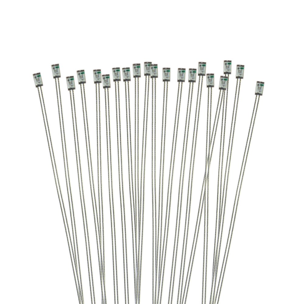 Evemodel T0603R 20pcs Model lamps Pre-soldered micro litz wired RED 0603 SMD Led