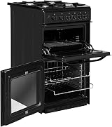 Hotpoint 50cm Double Cavity Gas Cooker Black HD5G00KCB view 2
