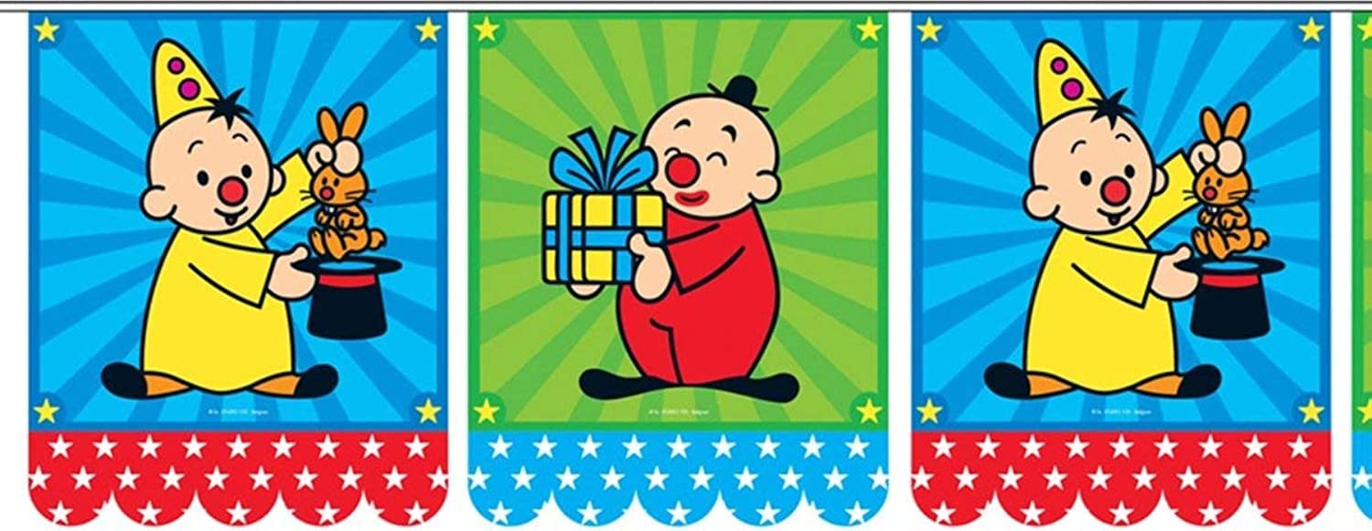 Folat - Bumba Clown Bunting Garland Square - 6 m