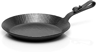 Helmensdorfer Eisenpfanne handgeschmiedet, schmiedeeiserne Pfanne mit Schnabelstiel Ø 28 cm