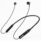 DEMICEA Bone Conduction Headphones, Neckband Headphones for Anti-Drop, 7H Listening Time, Neck Earbuds with Noise Isolation Mic, for Meeting, Running Fitness