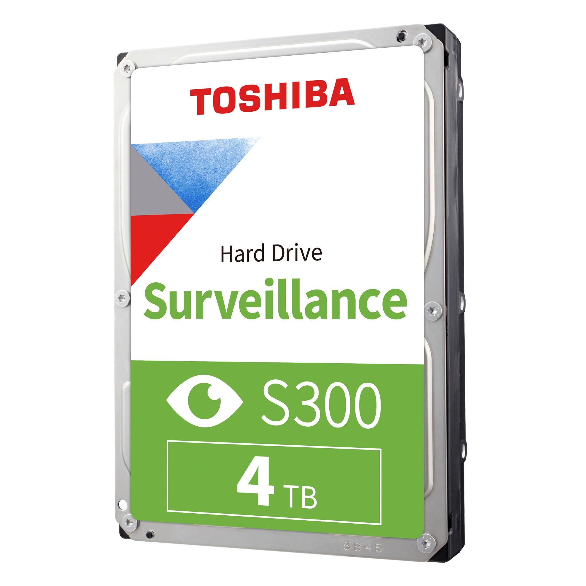 Toshiba S300 4TB Internal Surveillance Hard Drive, 3.5’’ SATA HDD, Supports up to 64 HD cameras at a 180TB/Year workload (HDWT840UZSVA)