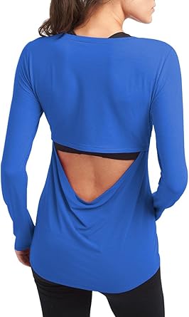 open back workout long sleeve