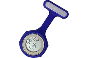 Tamarisk Pin-on Nurse Watch - Multi-Function Digital Display