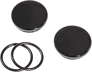 Genuine Yamaha Accessories Swingarm Pivot Covers (Black) for 14-18 Yamaha Bolt