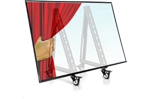 BIGalleons Low Height Mobile TV Stand, Monitor Floor Stand Cart, Rolling TV Mount with Wheel for 32-65 inch Flat Curved Screen TV, LED LCD, 30° Adjustable Viewing Angle (New Version)