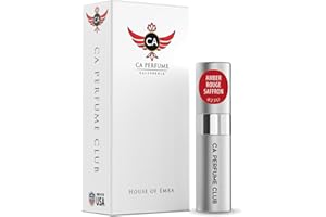 CA Perfume Impression of Amber Rouge Saffron For Women And Men Fragrance Eau de Parfum Spray 0.27 Fl Oz/8ml-X1