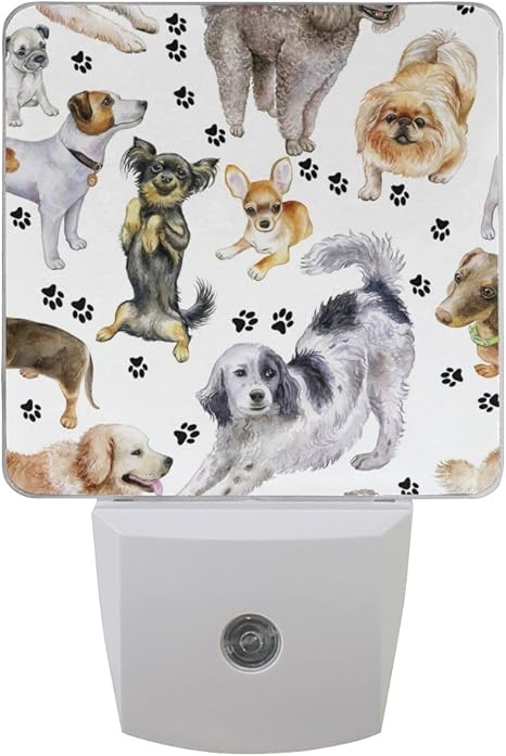 Tropicallife Set Of 2 Goodnight Funny Cute Dog Puppy Led Night