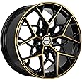 SHIFT WHEELS PISTON Custom Wheel - 18x8.5, 35 Offset, 5x108 Bolt Pattern, 73.1mm Hub - Black with Machined Bronze Face Rim