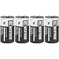 EEMB 4Pack ER14250 1/2AA 3.6V Lithium Battery Li-SOCL₂ Non-Rechargeable Battery XL-050F SB-AA02 LS14250 TL-5902 TL-2150 for Dog Collar Meter Sensor Movement Monitor/Home Security System/Alarm System