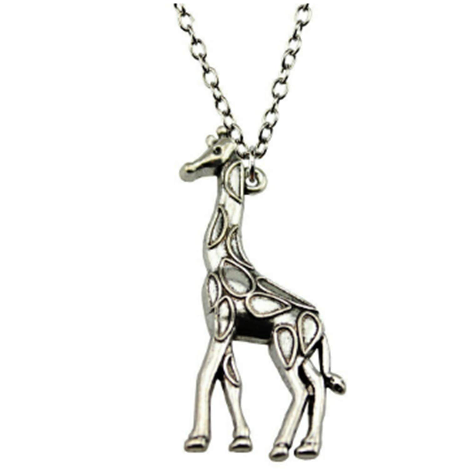 CrownOfRibbons Giraffe Necklace for Women, Animal Lover Gift, Jewellery