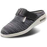 Women's Diabetic Slippers Extra Wide Width Walking Shoes with Adjustable Closures for Diabetic Edema Plantar Fasciitis Bunions Arthritis Swollen Feet