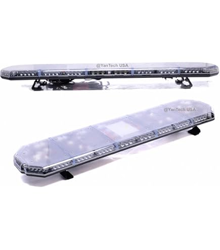 49 LED Amber Light Bar Tow Truck Plow Police with Cargo