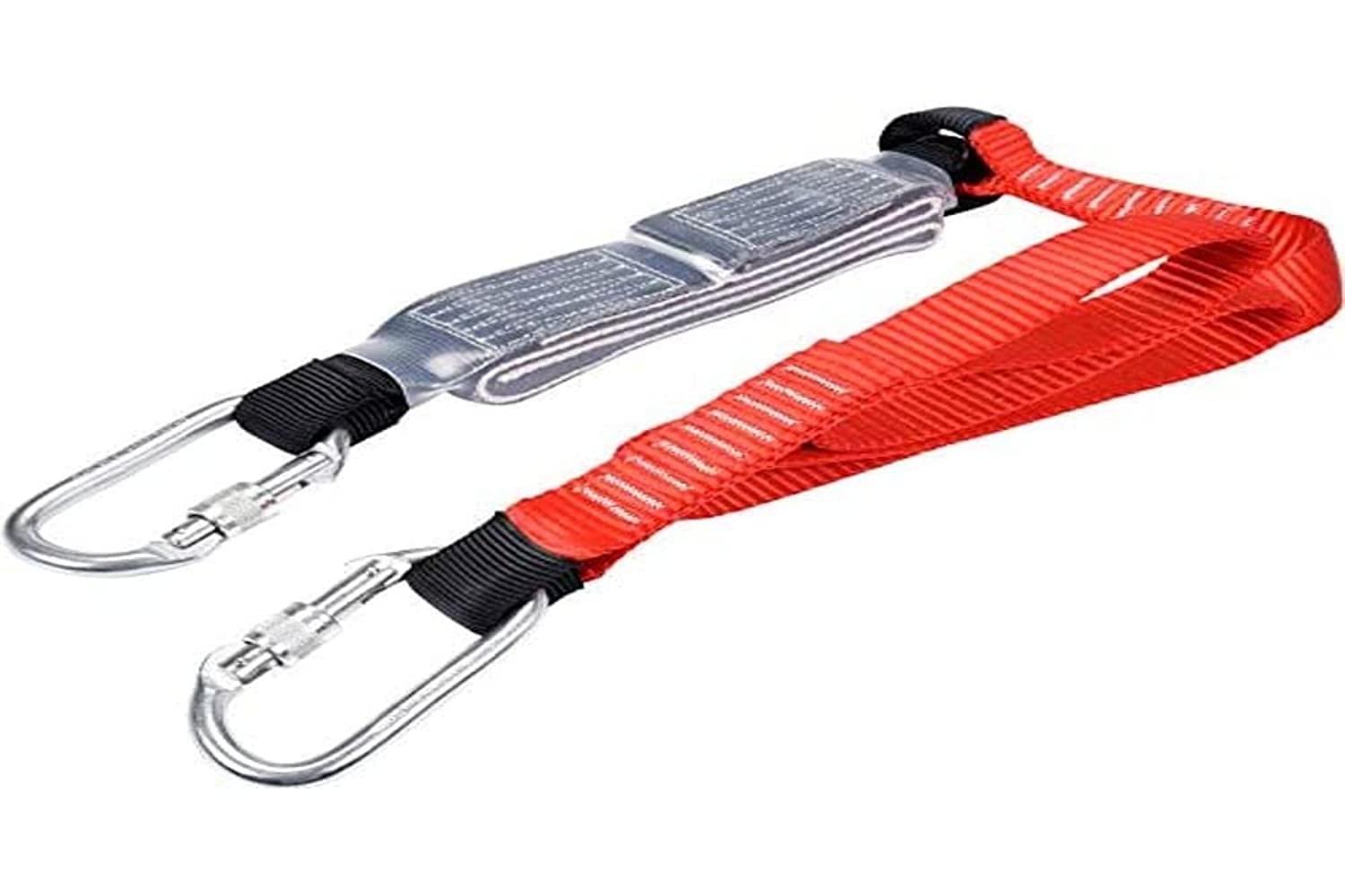 YATO YT-74227 Professional Webbing Safety Damper Connector – 1.8 Metres – with Carabiner, Signal Red, 180 cm