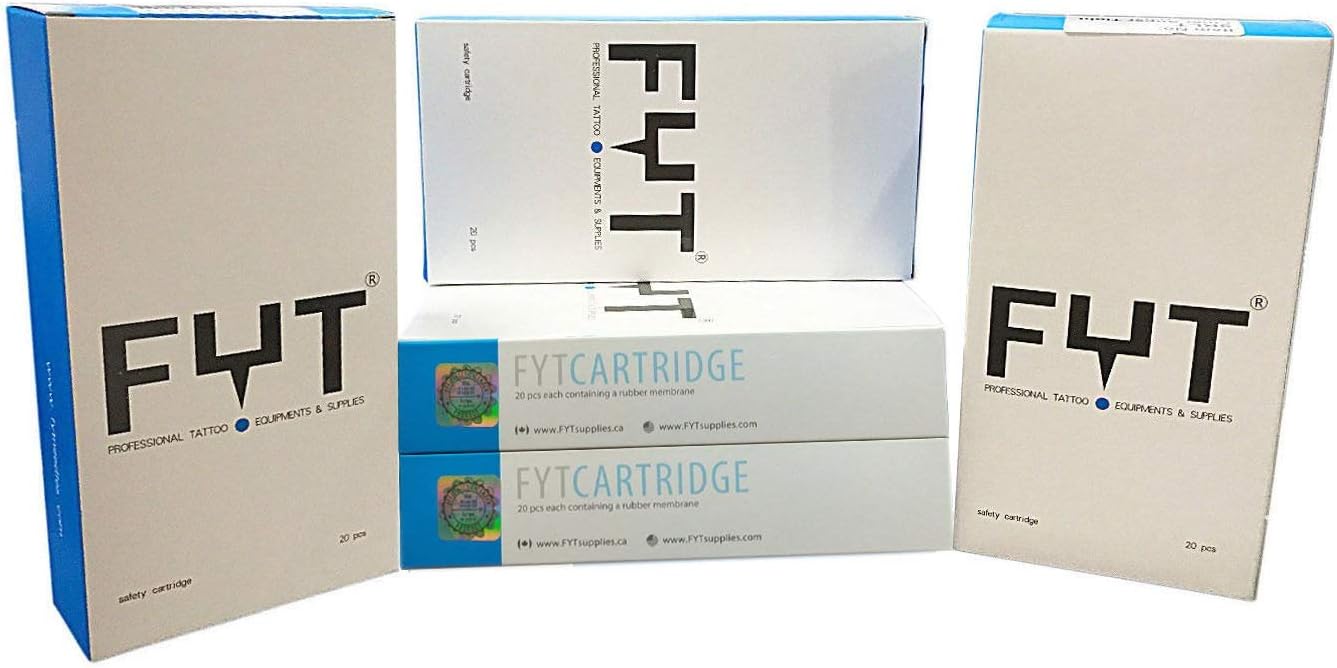 FYT Professional Disposable Tattoo Needle Cartridges Box of 20 Pc (3RLT)