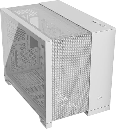 Corsair 2500D Airflow Small-Tower mATX Case Tempered Glass White
