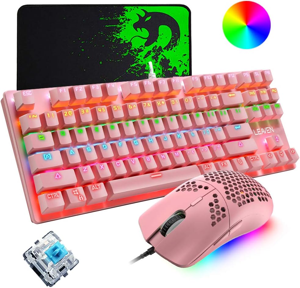 Mechanical Gaming Keyboard, Programmable 12000DPI Amazon.co.uk