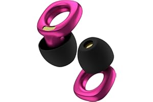 Audree Style Ear Plugs for Noise Reduction, Reusable High Fidelity Earplugs for Concerts, Musicians, Motorcycles, Study, Parent, Party, Flights & Noise Sensitivity, 18-29dB Noise Cancelling, Purple
