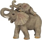 Something Different Adorable Grey Elephant Mother Baby Ornament 12.5x13.5cm view 2