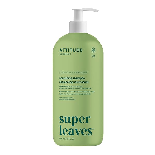 ATTITUDE NOURISHING HAIR SHAMPOO, EWG VERIFIED, FOR DRY...