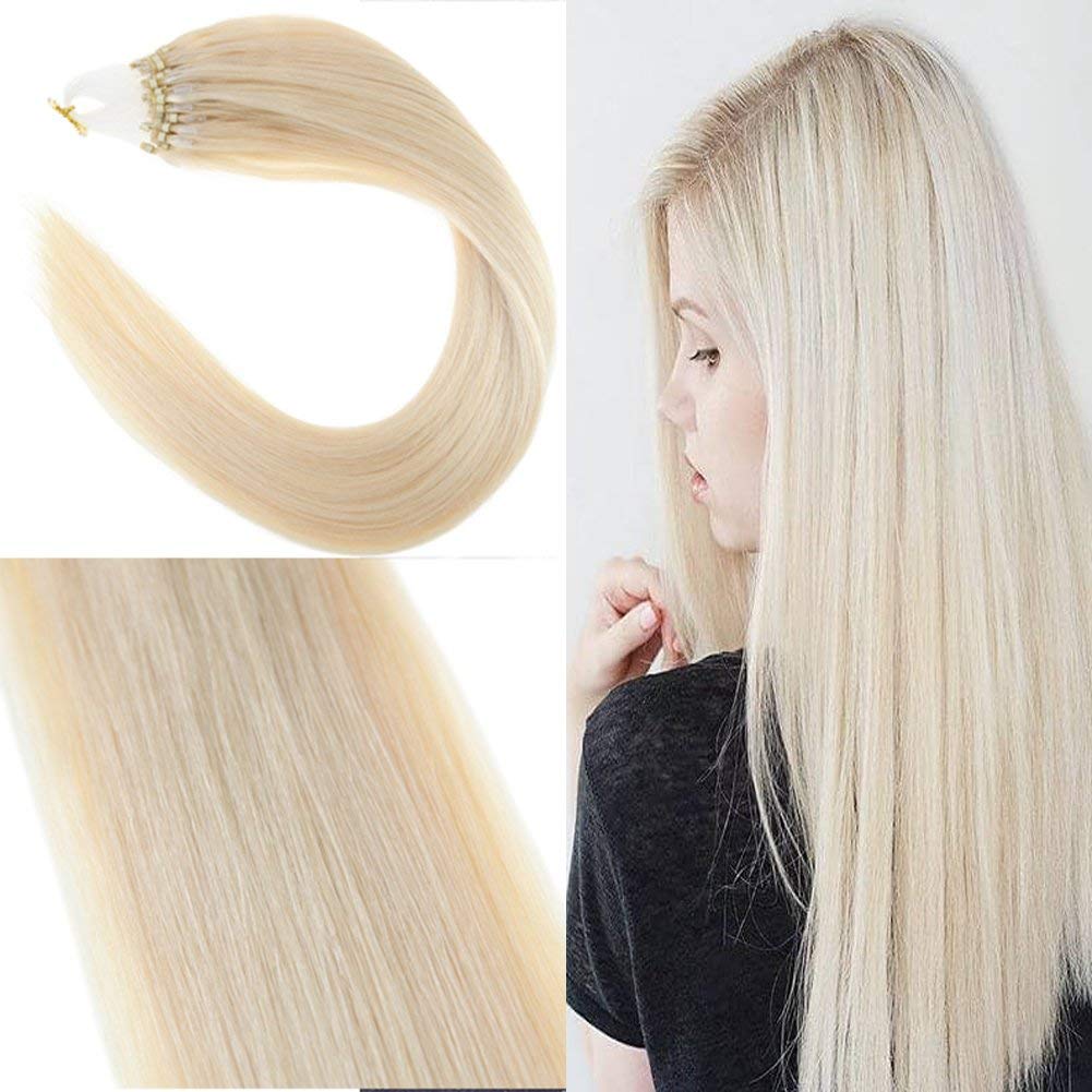 Buy 24 60 Youngsee Platinum Blonde Loop Micro Link Hair