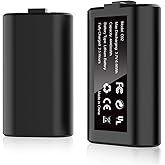 2 Pack Rechargeable Controller Battery Pack for X-box Series X|S/ One, 2880mWh(1200mAh=2880mWh) X-box Battery Pack for All X-