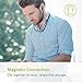 Ausdom in-Ear Earbuds Bluetooth Headphones with Microphone Waterproof Neckband Sports Earphones (Black)