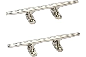Amarine Made Stainless Steel Open Base Cleat Boat Cleats,Rope Cleat,Boat Dock Cleats - Ideal for Marine, Deck,Nautical Decor,