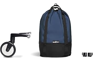 Stokke Babyzen YOYO Bag, Navy Blue - Provides Additional, Sturdy Storage on the YOYO2 Stroller - Includes Wheel Base & Hooks