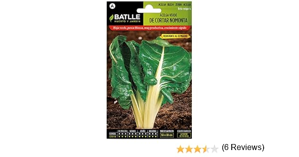 Semillas Hortícolas - Acelga verde de cortar sel. Nomonta - Batlle ...
