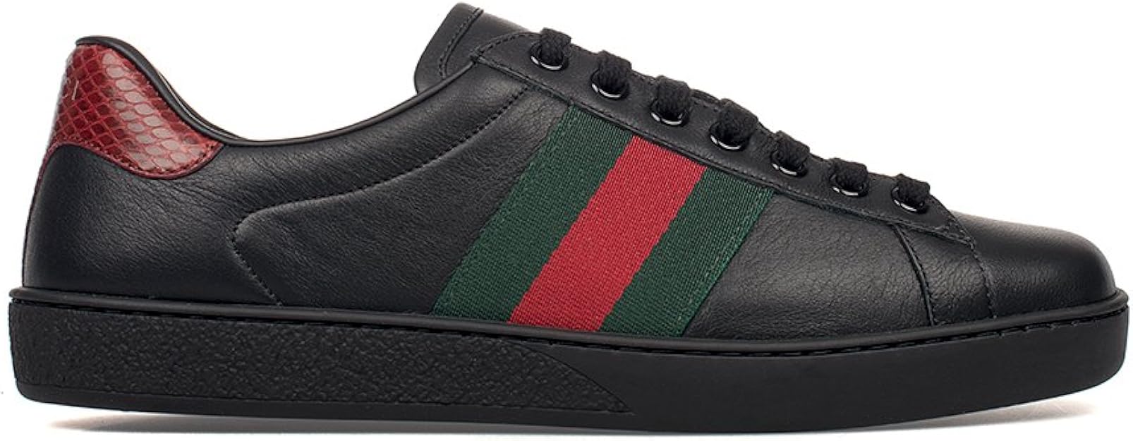 Gucci Homme 386750a38d01078 Noir Cuir Baskets Amazon Fr Chaussures Et Sacs