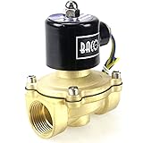 BACOENG 1/2" DC12V Electric Solenoid Valve (NPT, Brass, Normally Closed)