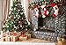 Kate 7x5ft Christmas Photography Backdrops Gift Box Red Sock Brick Fireplace For Children Christmas Photo Background