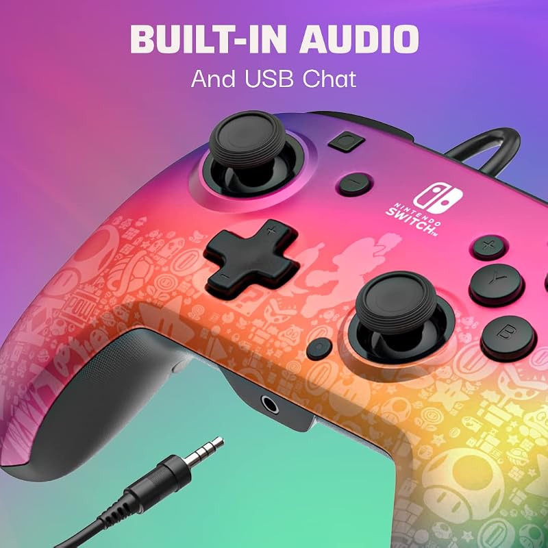Switch Rematch cablato controller STAR SPECTRUM licenza ufficiale by Nintendo - Customizable buttons, sticks, triggers, and paddles - Ergonomic Controllers