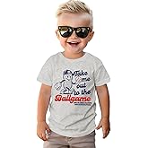 GLIGLITTR Baseball Shirt for Toddler Boy Girl Take Me Out to The Ball Game Funny Shirt Baseball Lover Outfit Kid Game Day Top
