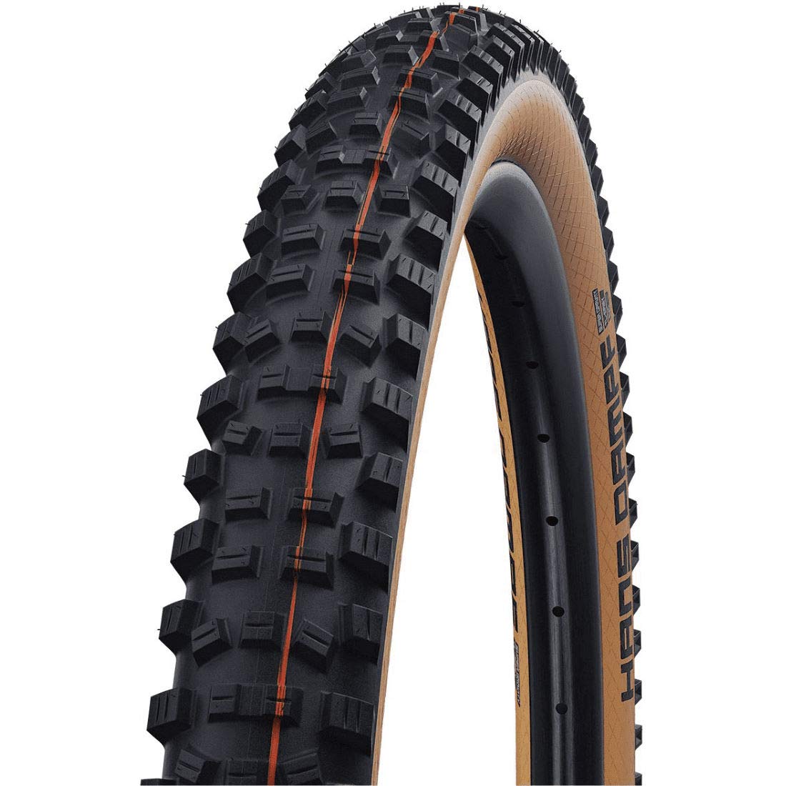 Schwalbe Unisex's HANS DAMPF Evo, Apex, Snakeskin, TLE Tyres, Black, 65-584, 11654044