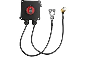 XINTAIHELE Interrupteur de déconnexion de batterie étanche - Isolateur d'alimentation principal 12 V/48 V 100 A 16 AWG (march