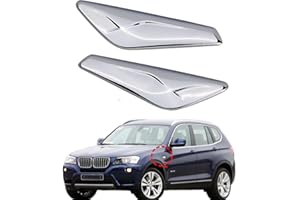 GZTOYU Front Chrome Finisher Trim Driver and Passenger Side for BMW X3 F25 X4 F26 2013-2017 Year OEM 51117338569 51117338570