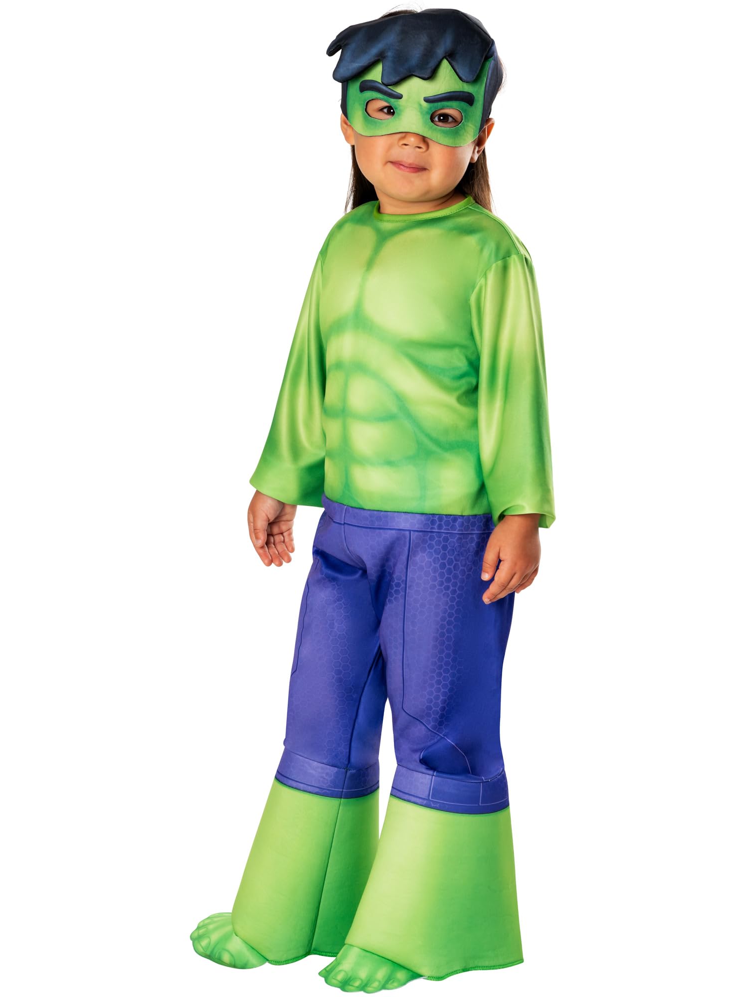 Rubies Official Marvel Spidey and His Amazing Friends Hulk Classic Toddler Costume, Kids Fancy Dress, Age 5-6 Years