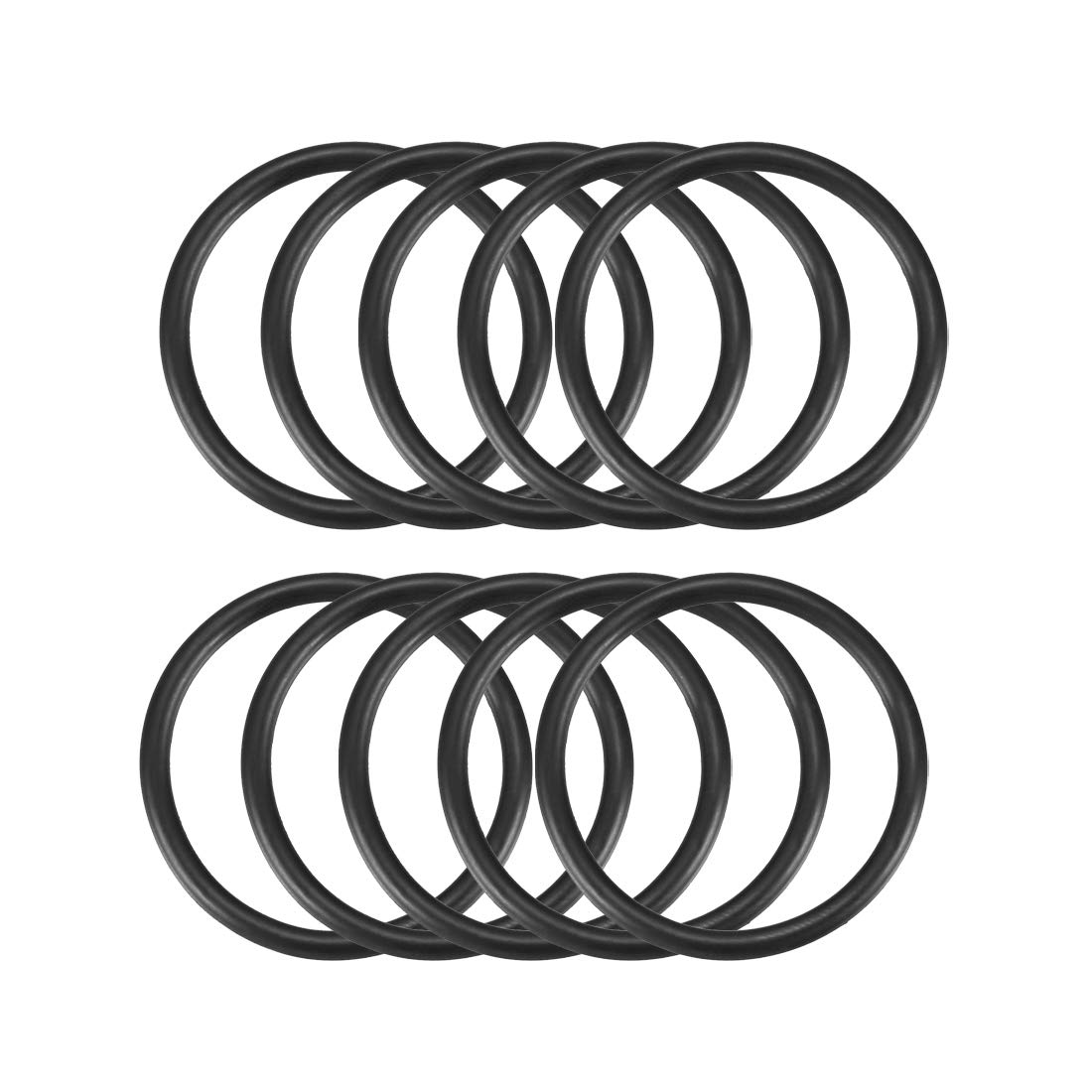 Sourcingmap Nitrile Rubber O-Rings 39mm OD 33mm ID 3mm Width, Metric Sealing Gasket, Pack of 10