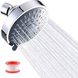 Bhina High Pressure Rainfall Shower Head - 5 Spray Modes, Swivel, Fixed Install view 1