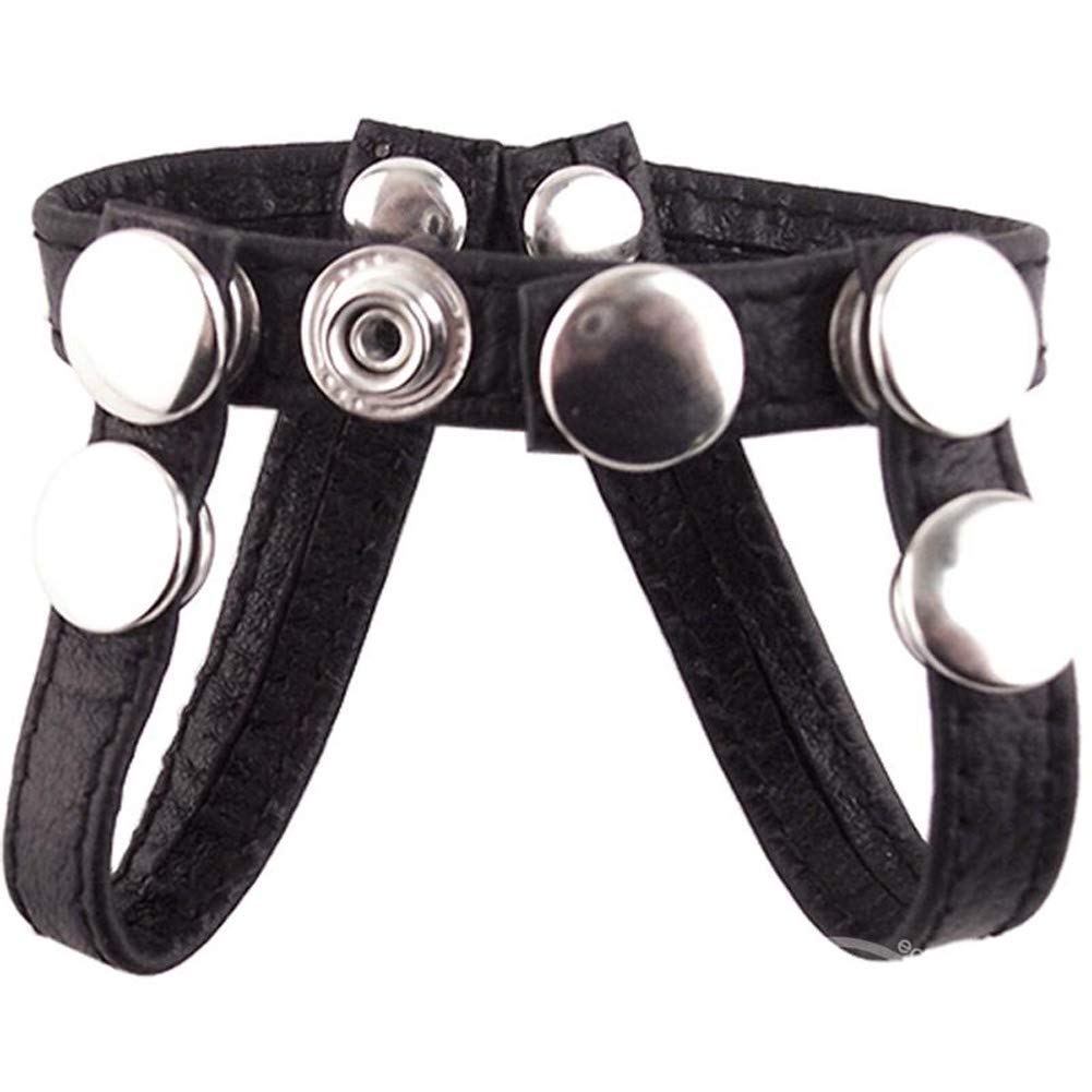 Rouge Garments Adult Leather Arab Strap, Black, medium